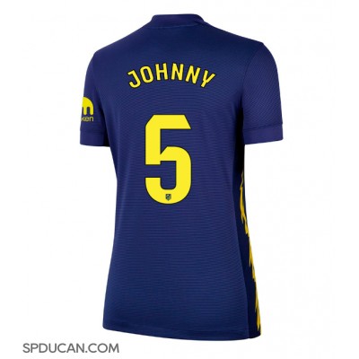 Zenski Nogometni Dres Atletico Madrid Johnny Cardoso #5 Gostujuci 2025-26 Kratak Rukav Zenski Nogometni Dres Atletico Madrid Johnny Cardoso #5 Gostujuci 2025-26 Kratak Rukav